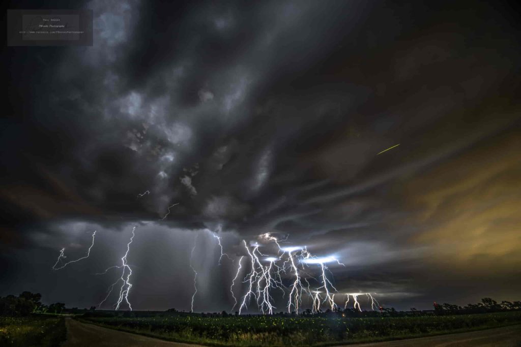 Thunderstorm with lightning photo