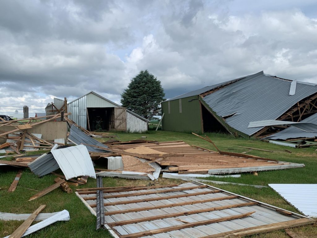 Pella, Iowa Tornado Damage
