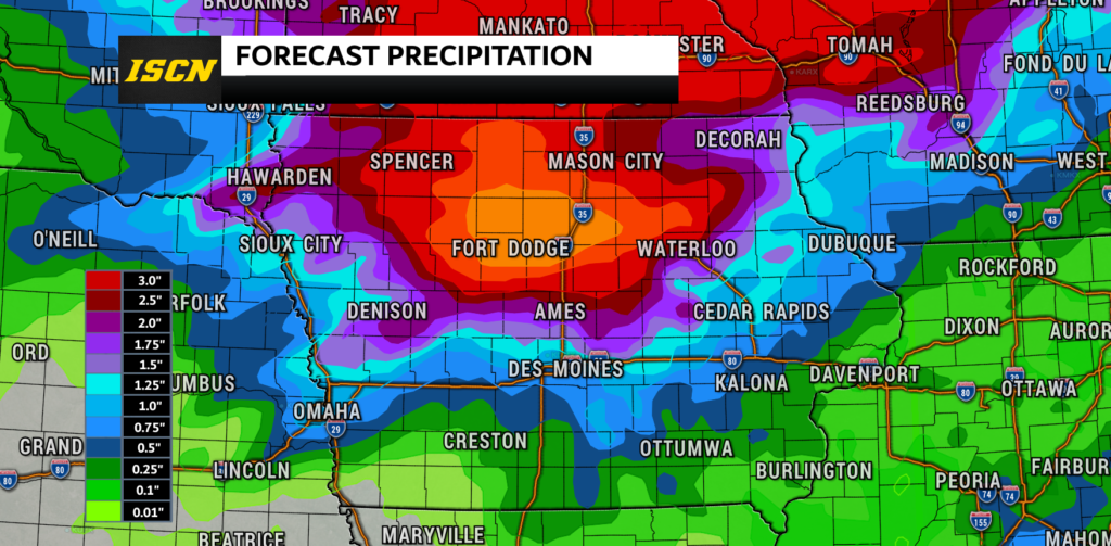 Iowa Rainfall Forecast