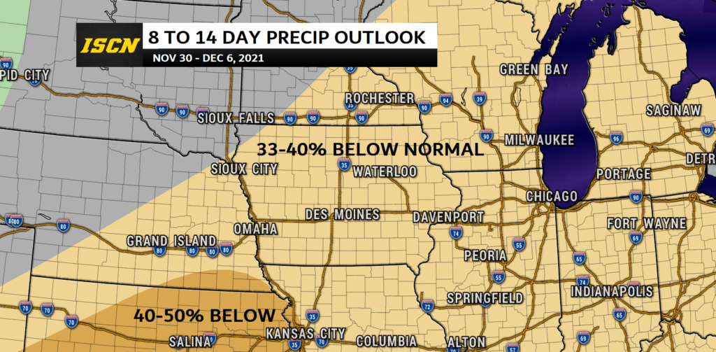 8 to 14 day precipitation outlook for the Midwest