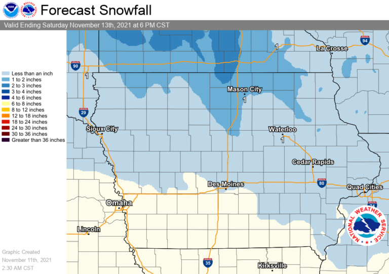 Winter Weather Advisory Issued for Portions of Iowa