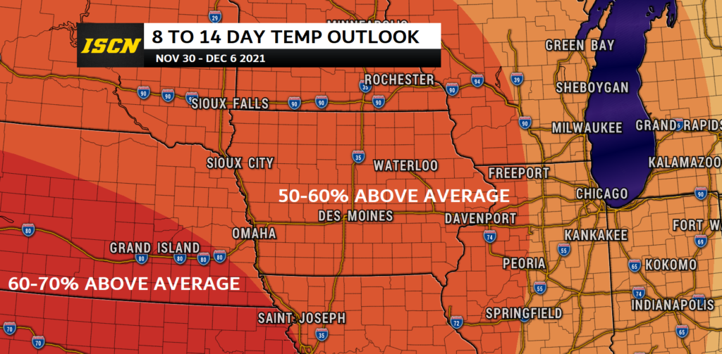 8 to 14 day temperature outlook