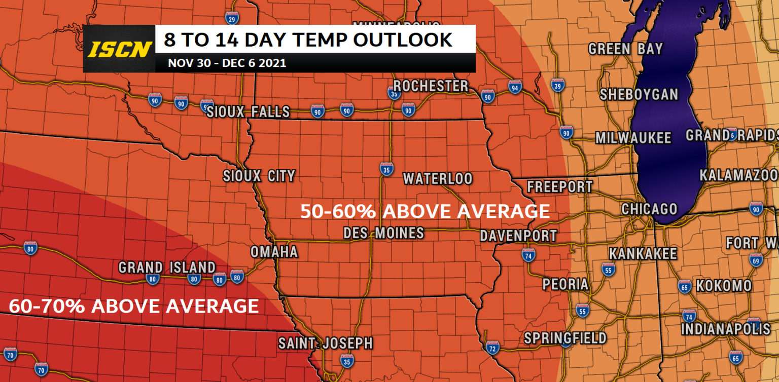 Above Average Temperatures Continue into December