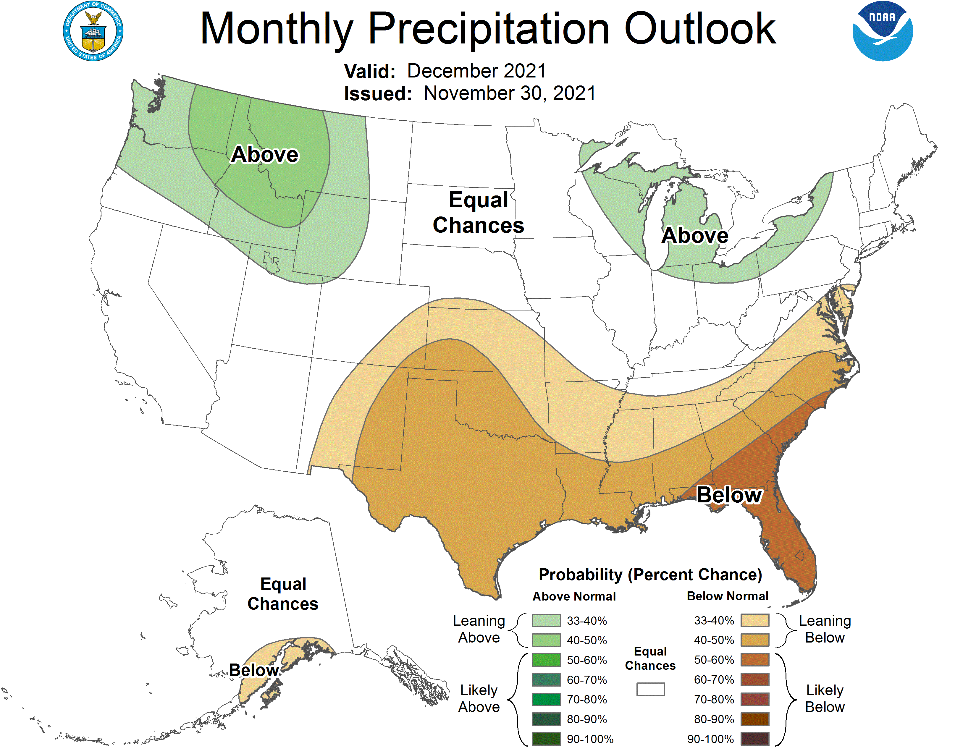 December 2021 Precipitation Outlook