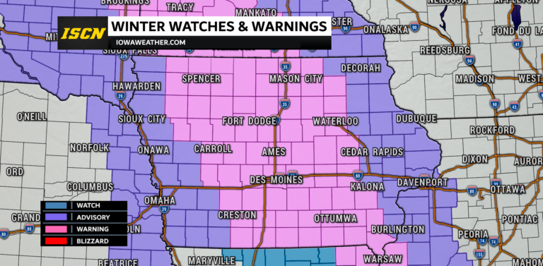 A Winter Storm will Impact Iowa Friday Through Early