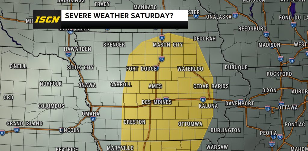 Strong to Severe Storms Possible Saturday in Iowa