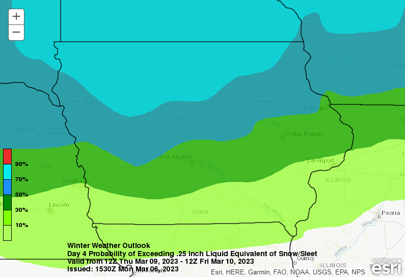 Possible Winter Storm in Iowa Later This Week