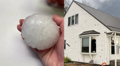 Grinnell Hail Damage