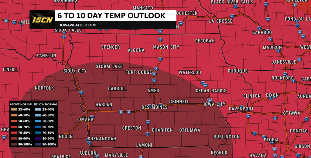 Excessive heat outlook for Iowa