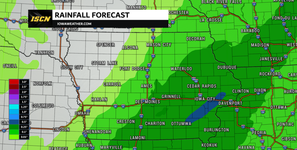Iowa rainfall forecast