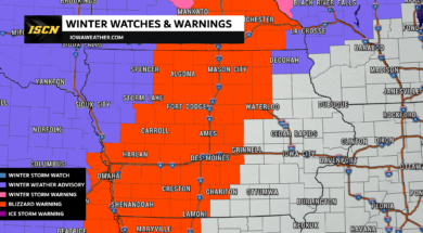 Blizzard Warning for Iowa