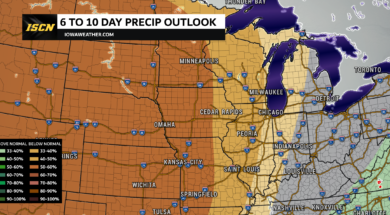 6 to 10 day precip outlook for Iowa NEW