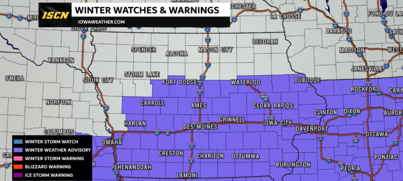 Iowa Winter Weather Advisory