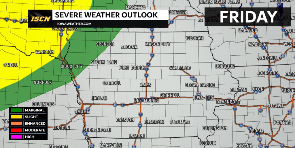 Friday - IowaWeather.com Severe weather outlook for Iowa on Friday, June 27th, 2025