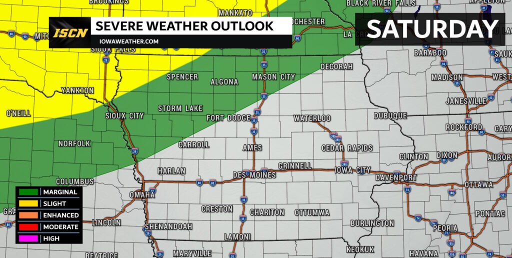 Saturday - IowaWeather.com Severe weather outlook for Iowa on Saturday, June 28th, 2025