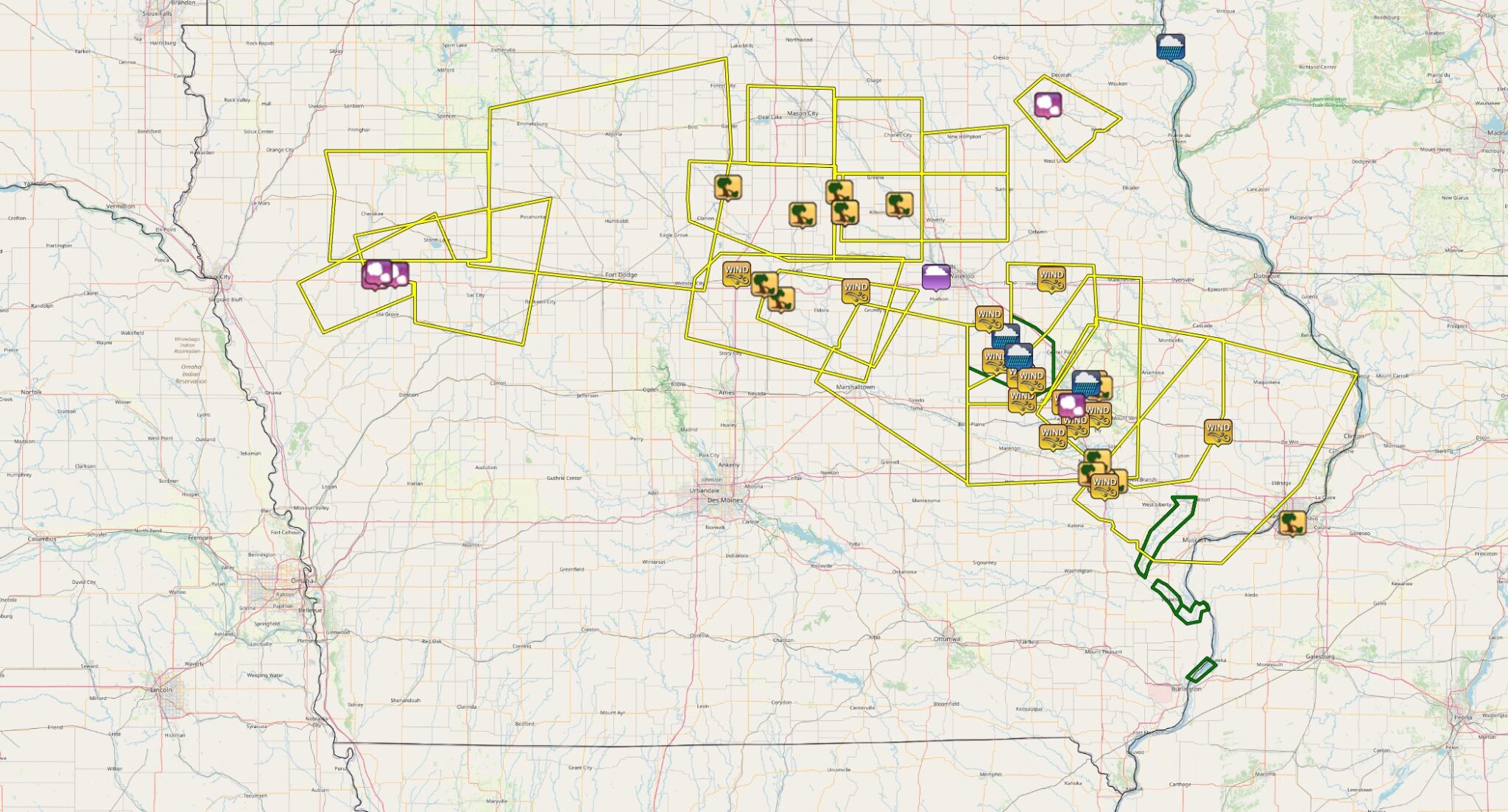 Strong Storms Batter Northern and Eastern Iowa Friday