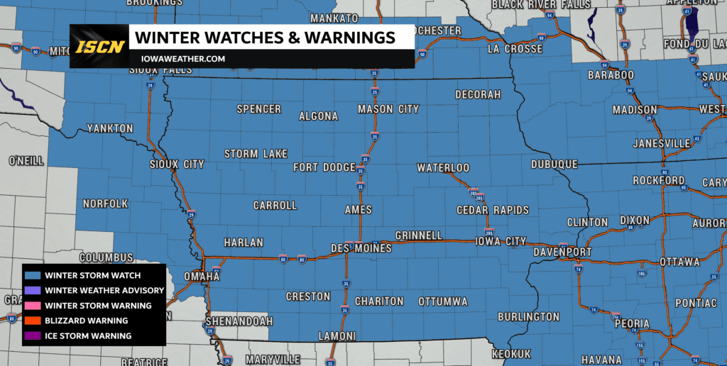Iowa Winter Storm Watch