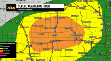 Friday Severe Weather Outlook for Iowa