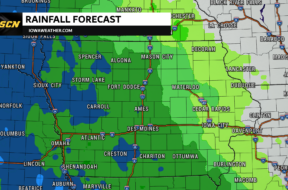 Iowa Weekend Rainfall amounts