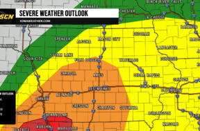 Monday Severe Weather Threat in Iowa