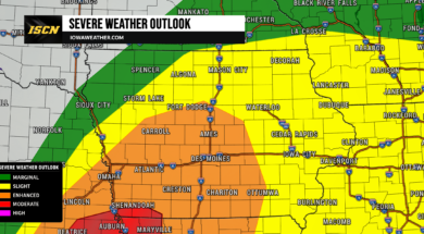 Monday Severe Weather Threat in Iowa