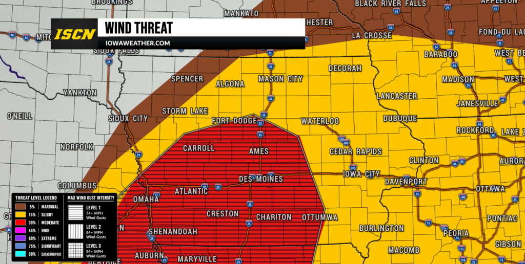 Iowa Wind Outlook for Monday, May 18, 2026