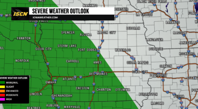 Sunday Severe Weather Outlook for Iowa