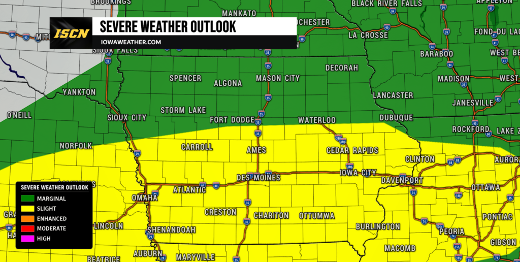 Iowa Severe Weather Outlook for Friday, June 5, 2026