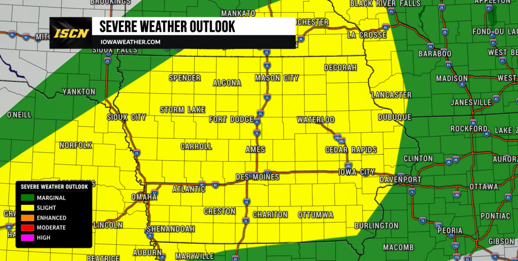 Iowa Severe Weather Outlook for Friday, June 5th, 2026