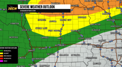 Wednesday Severe Weather Outlook for Iowa