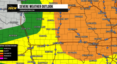 Wednesday Severe Weather Outlook in Iowa new