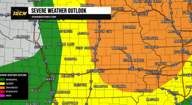 Wednesday Severe Weather Outlook in Iowa new