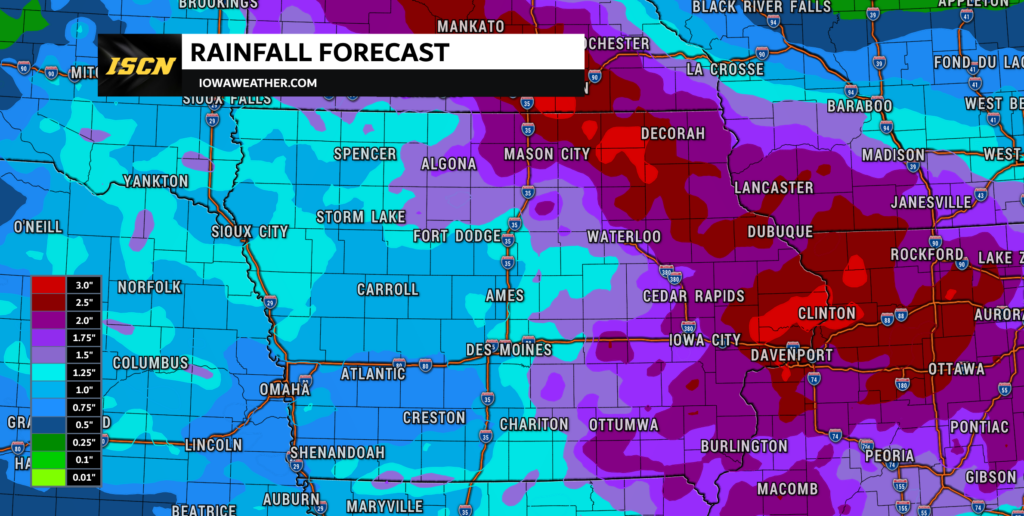 Iowa Rainfall Forecast
