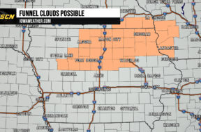 Iowa funnel clouds