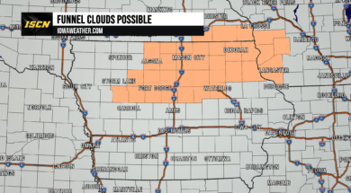 Iowa funnel clouds