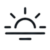Sunrise Icon Sunrise icon: sun rising over a horizon with rays