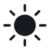 UV Index Icon Sun icon representing daylight or brightness with radiating rays