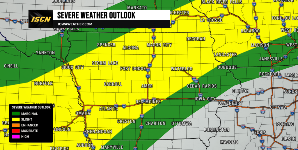 Iowa Severe Weather Outlook for July 8th, 2026