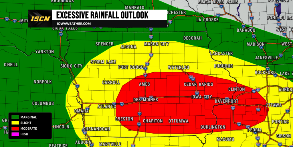 Excessive Rainfall Outlook - IowaWeather.com Excessive Rainfall Outlook for Iowa for Friday August 14th, 2026