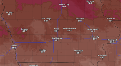 High Temperatures Wednesday