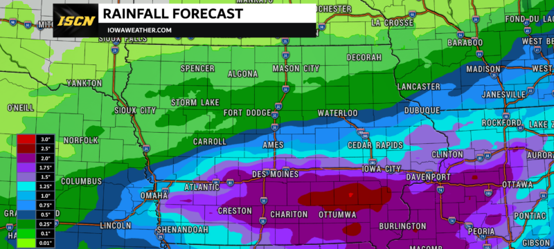 Iowa Rainfall Forecast