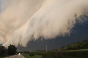 Muscatine Iowa Shelf Cloud