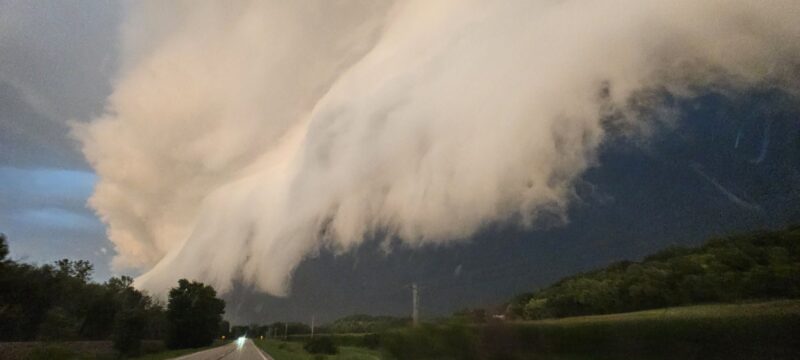 Muscatine Iowa Shelf Cloud