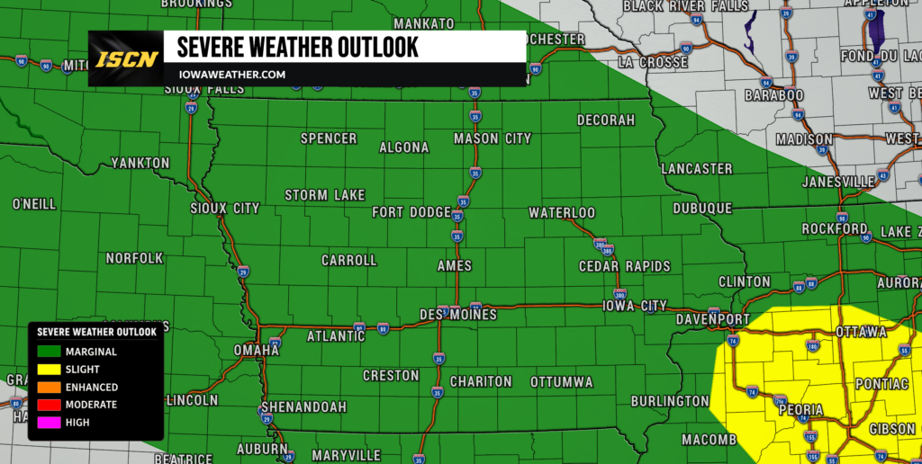 Severe Weather Outlook for Iowa Tuesday - IowaWeather.com Iowa Severe Weather Outlook for Tuesday