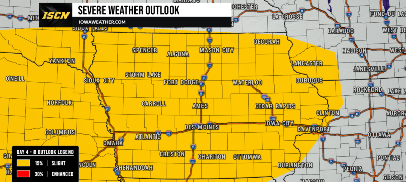 Tuesday Severe Weather Outlook for Iowa