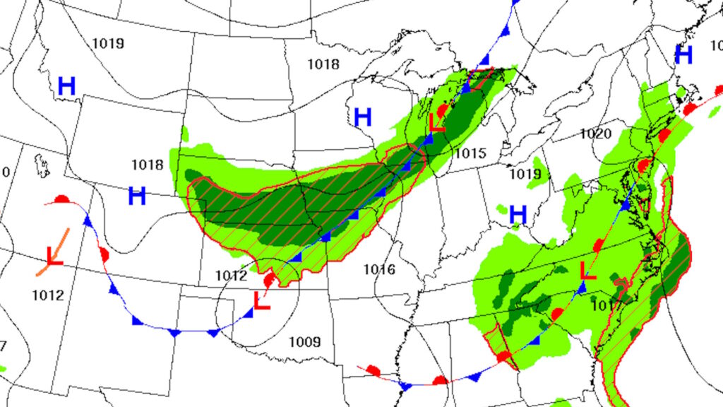 Weather Map for Iowa - IowaWeather.com Cold front moving through Iowa Tuesday