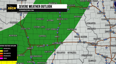 severe outlook for Iowa Tuesday