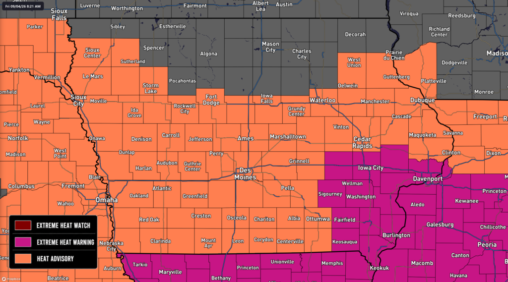 Iowa Heat Advisories - IowaWeather.com