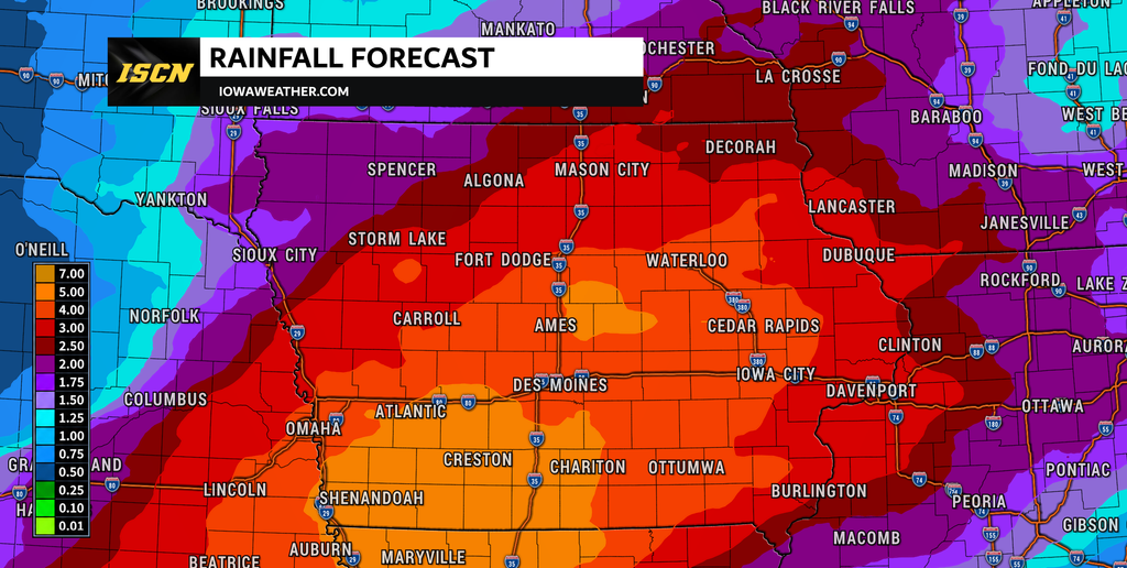 Iowa Rainfall Forecast - IowaWeather.com