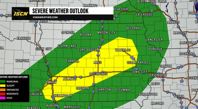Iowa Severe Weather Outlook Tuesday